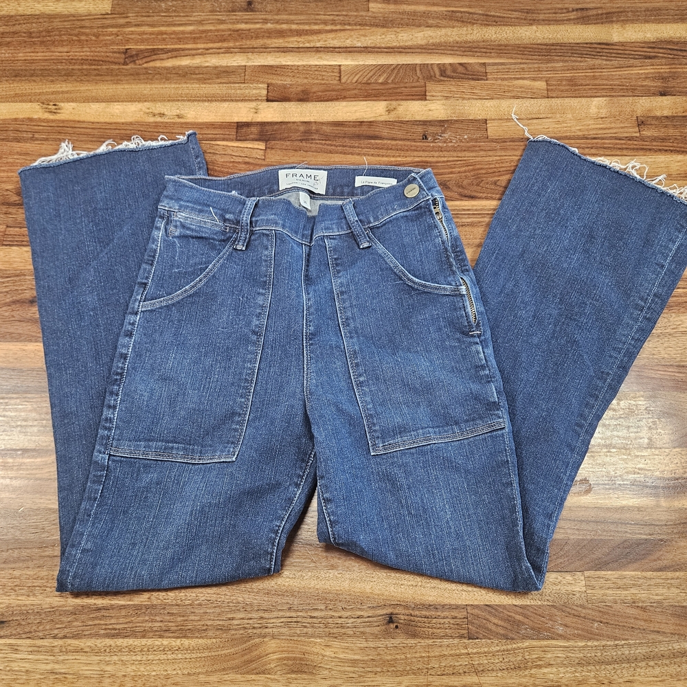 Frame Denim Women's Straight Leg Jeans - Blue